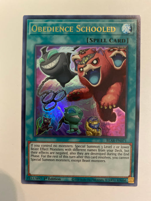 Obedience Schooled / Ultra - BLAR-EN071