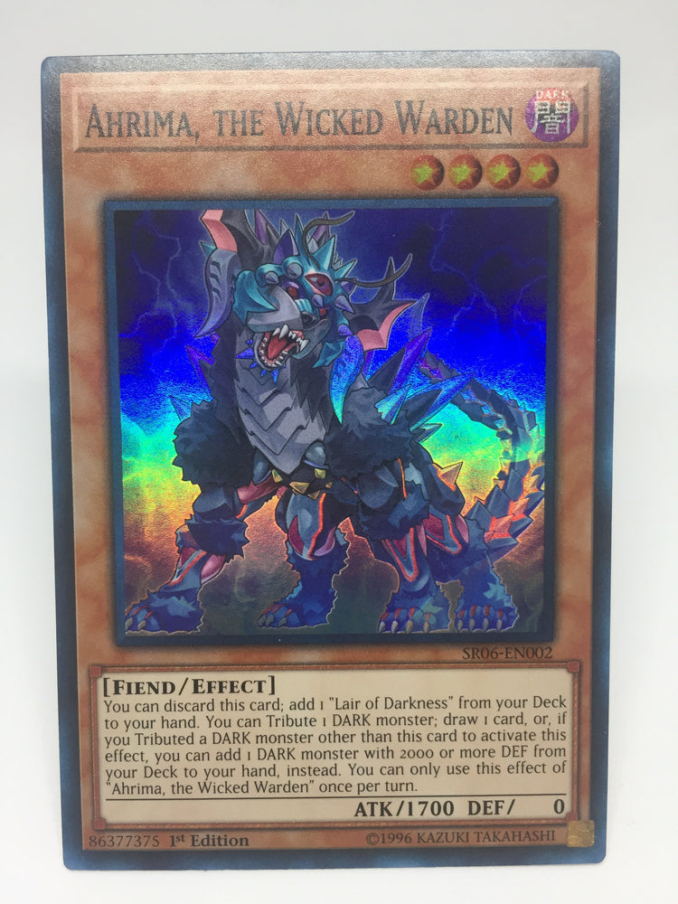 Ahrima, the Wicked Warden / Super - SR06-EN002 - 1st