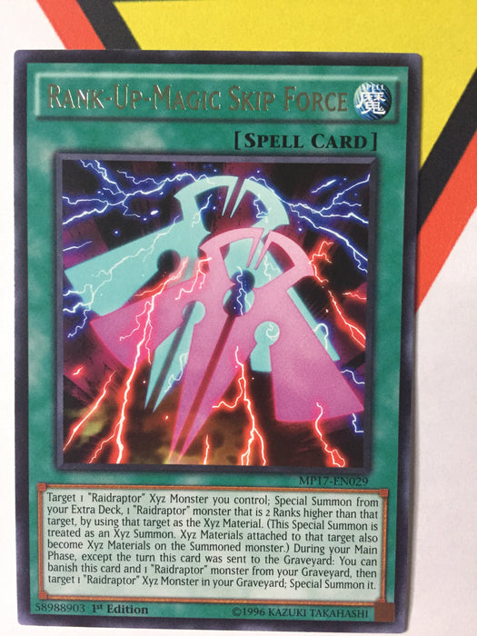 RANK-UP-MAGIC SKIP FORCE - RARE - MP17-EN029 - 1ST