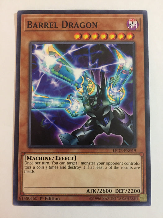 Yugioh! Barrel Dragon - Common - LED2-EN019 - 1st Transcend Cards Yugioh! Barrel Dragon - Common - LED2-EN019 - 1st Transcend Cards
