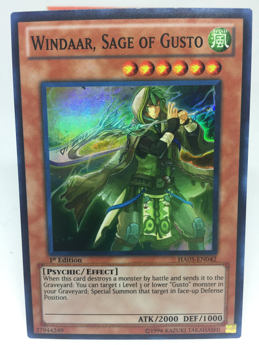 Windaar, Sage of Gusto / Super - HA05-EN042 - 1st