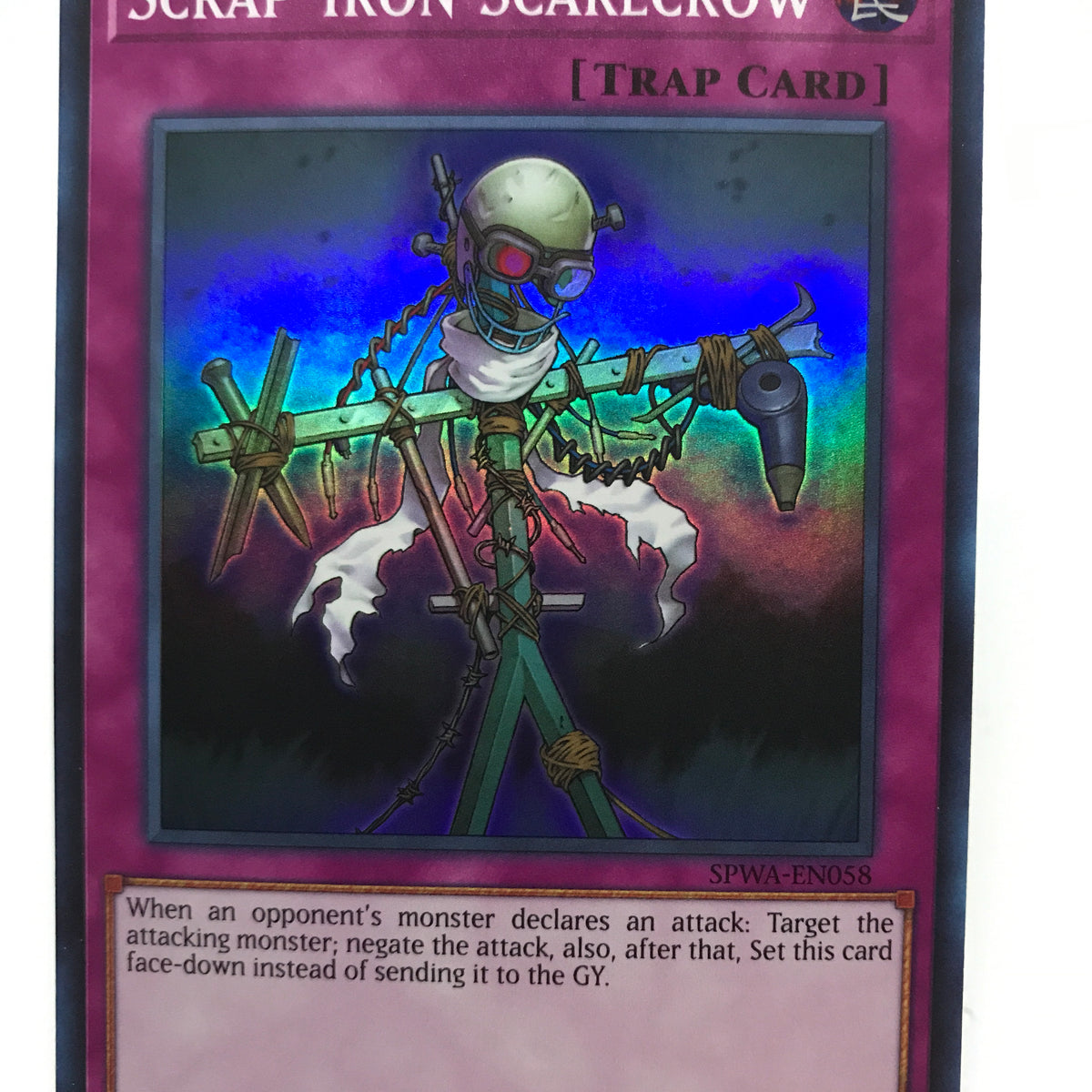 scarecrow yugioh card Yugioh! Scrap-Iron Scarecrow / Super - SPWA-EN058