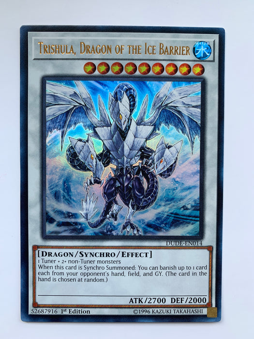 Trishula, Dragon of the Ice Barrier / DUDE-EN014 - Ultra - 1st