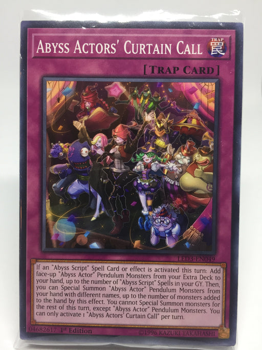 Abyss Actors' Curtain Call / Common - LED3-EN049 - 1st