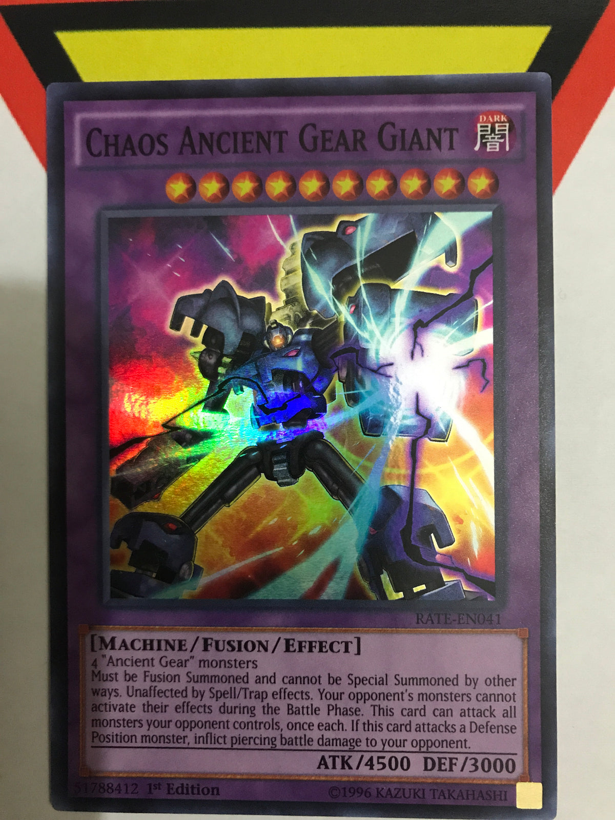 CHAOS ANCIENT GEAR GIANT - SUPER - RATE-EN041 - 1ST Transcend Cards CHAOS ANCIENT GEAR GIANT - SUPER - RATE-EN041 - 1ST Transcend Cards