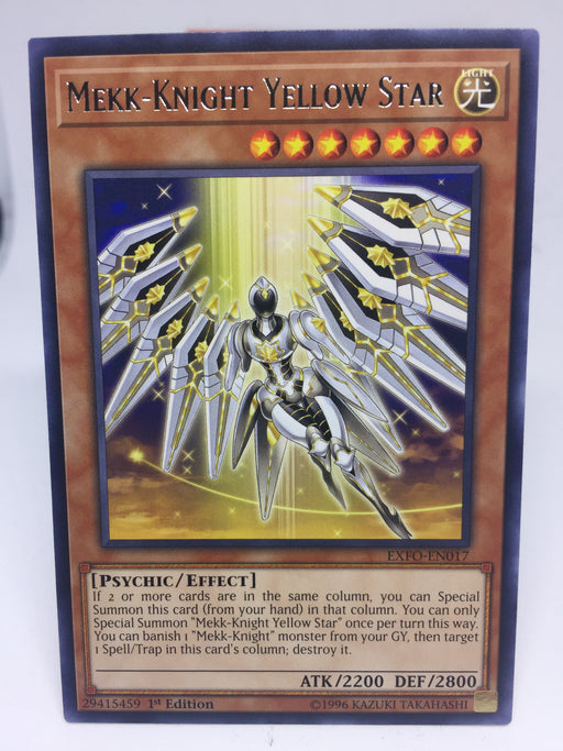 Mekk-Knight Yellow Star - Rare - EXFO-EN017 - 1st