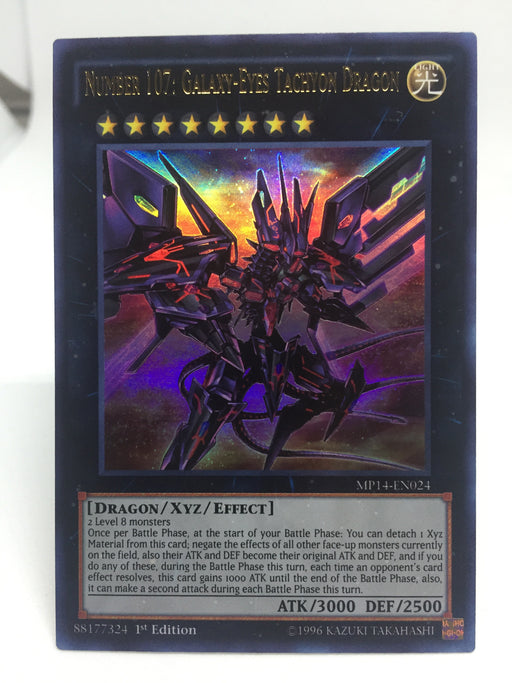 Number 107: Galaxy-Eyes Tachyon Dragon / Ultra - MP14-EN024 - 1st