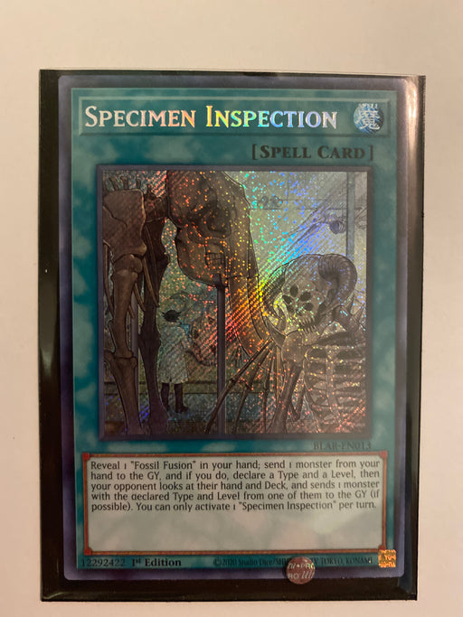 Specimen Inspection / Secret - BLAR-EN013- 1st