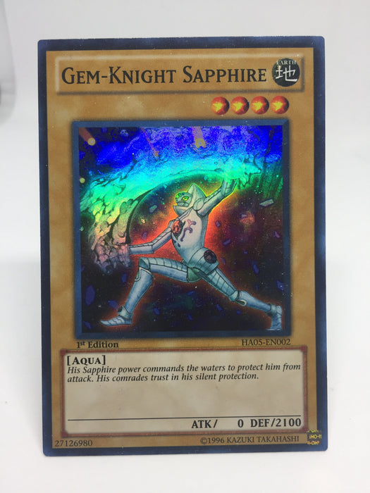 Gem-Knight Sapphire - Super - HA05-EN002 - 1st
