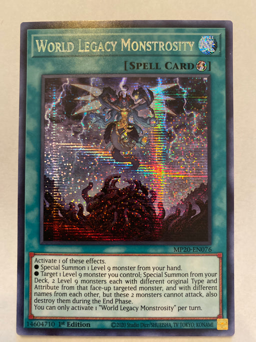 World Legacy Monstrosity / Prismatic - MP20-EN076- 1st