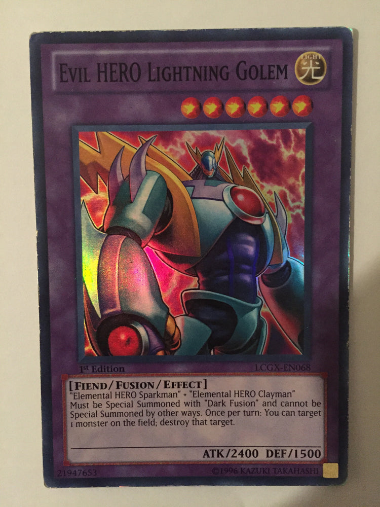 Evil HERO Lightning Golem / Super - LCGX-EN068 - 1st - MP