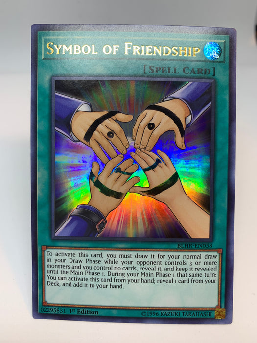 Yugioh! Symbol of Friendship - BLHR-EN058 - Ultra - 1st Transcend Cards Yugioh! Symbol of Friendship - BLHR-EN058 - Ultra - 1st Transcend Cards