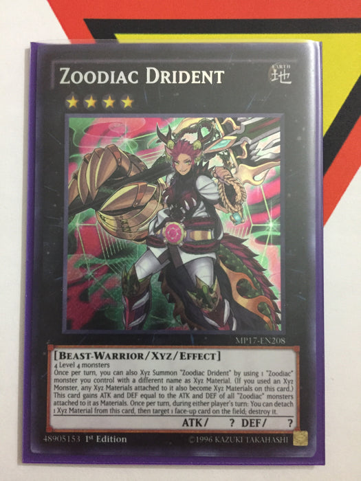 ZOODIAC DRIDENT - SECRET - MP17-EN208 - 1ST