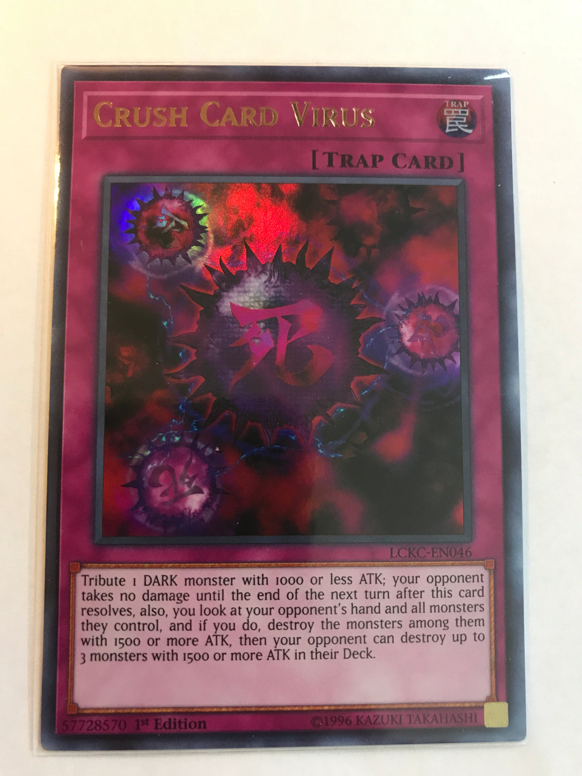 Yugioh! Crush Card Virus (alt. art) - Ultra - LCKC-EN046