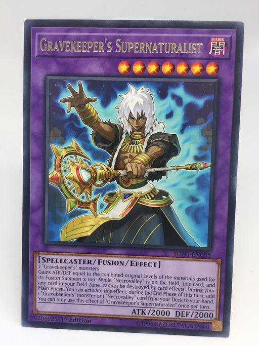 Gravekeeper's Supernaturalist / Rare - SOFU-EN035 - 1st/Unl