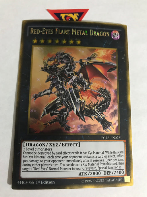 Red-Eyes Flare Metal Dragon - Gold - PGL3-EN078 - 1st