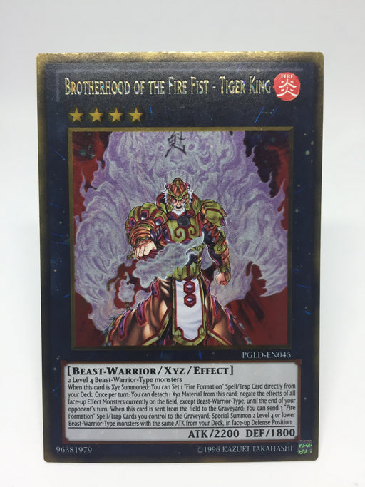 Brotherhood of the Fire Fist - Tiger King - Gold - PGLD-EN045 - 1st/Unl