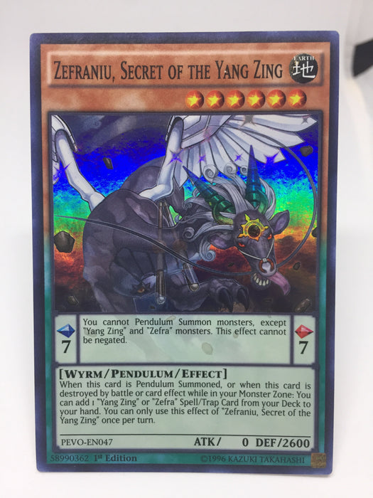Zefraniu, Secret of the Yang Zing / Super - PEVO-EN047 - 1st/Unl