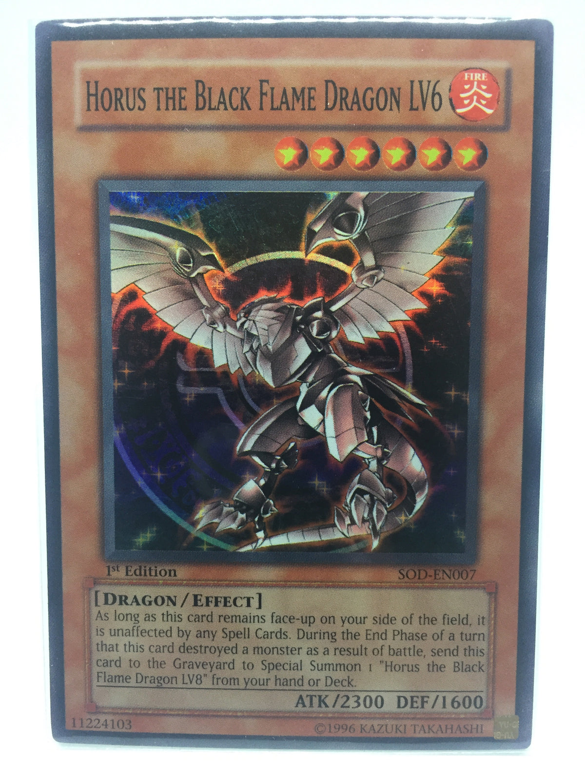 Horus the Black Flame Dragon LV6 sod-en007