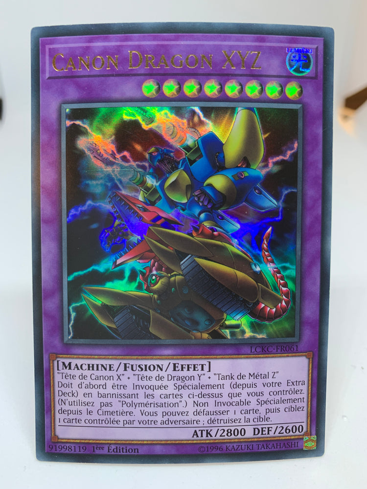 Yugioh! XYZ-Dragon Cannon (alt. art) (French) / Ultra - LCKC-FR061 - 1 Transcend Cards Yugioh! XYZ-Dragon Cannon (alt. art) (French) / Ultra - LCKC-FR061 - 1 Transcend Cards
