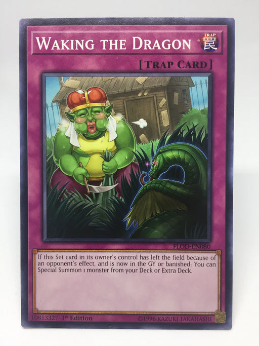 Waking the Dragon - Common (Short Print) - FLOD-EN080 - 1st
