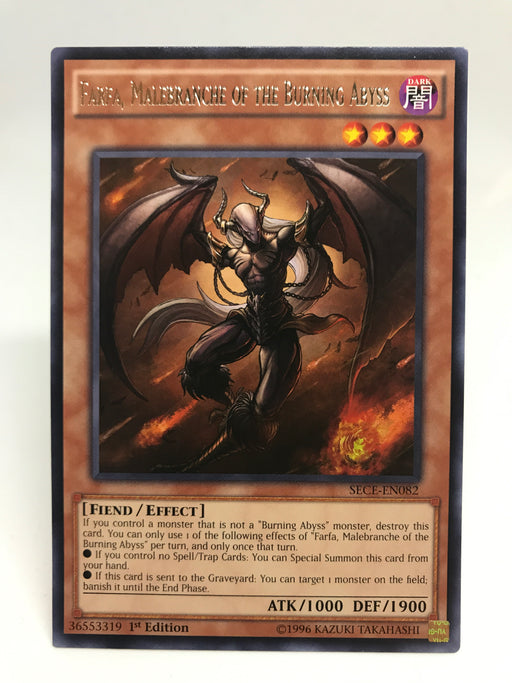 Farfa, Malebranche of the Burning Abyss / Rare - SECE-EN082 - 1st