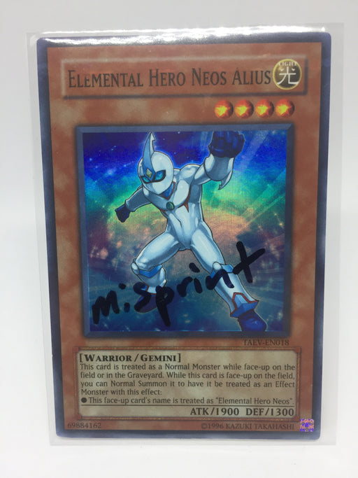 Elemental Hero Neos Alius / Super - TAEV-EN018 - minor misprint