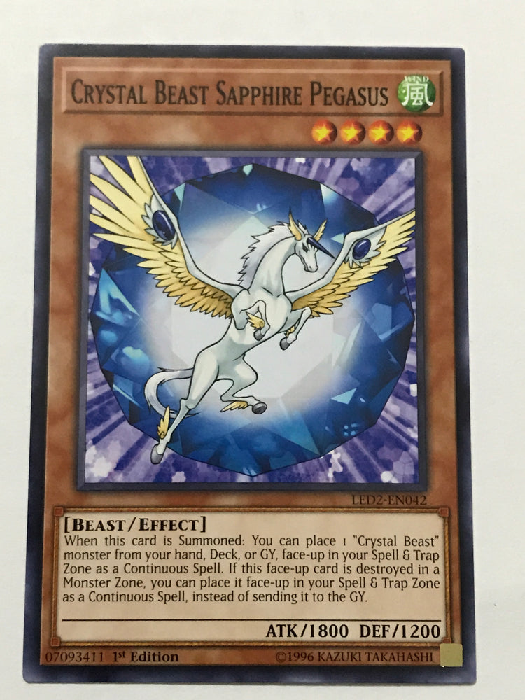 Crystal Beast Sapphire Pegasus - Common - LED2-EN042 - 1st