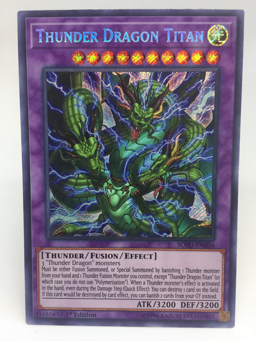 Thunder Dragon Titan / Secret Rare - SOFU-EN036 - 1st