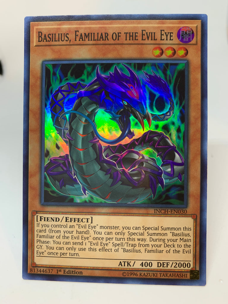 Yugioh! Basilius, Familiar of the Evil Eye / Super - INCH-EN030