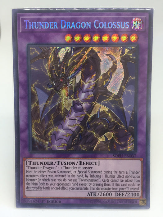 Thunder Dragon Colossus / Secret Rare - SOFU-EN037 - 1st