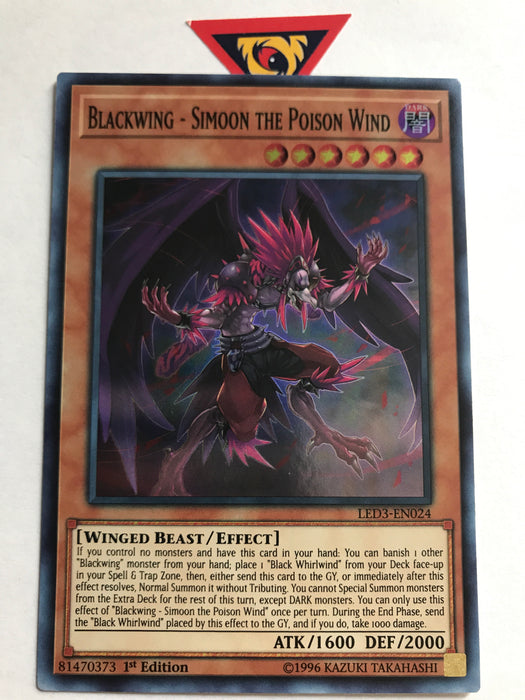 Blackwing - Simoon the Poison Wind / Super - LED3-EN024 - 1st