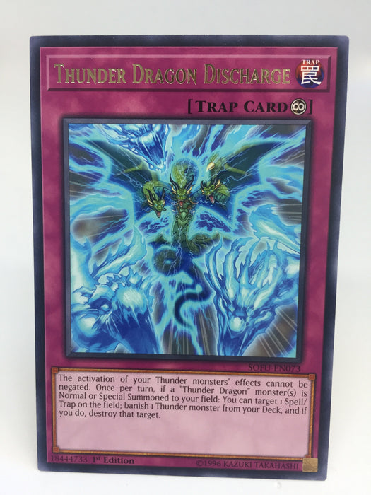 Thunder Dragon Discharge / Rare - SOFU-EN073 - 1st