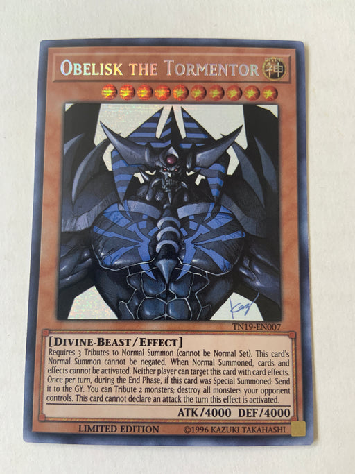 Obelisk the Tormentor (alternate art) / Prismatic Secret - TN19-EN007 - LIM