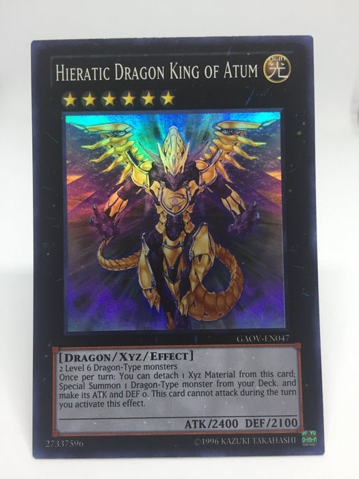 Hieratic Dragon King of Atum / Super - GAOV-EN047