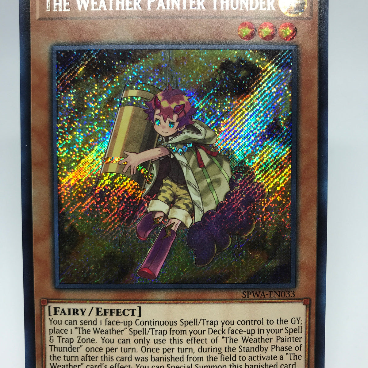 Yugioh! The Weather Painter Thunder / Secret - SPWA-EN033
