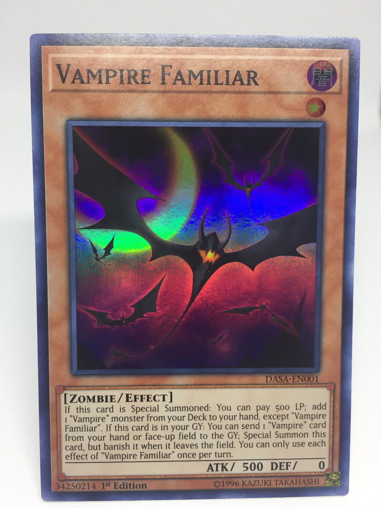 Yugioh! Vampire Familiar - Super - DASA-EN001 - 1st Transcend Cards Yugioh! Vampire Familiar - Super - DASA-EN001 - 1st Transcend Cards