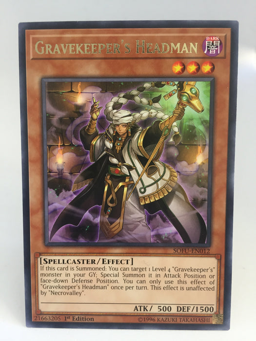 Gravekeeper's Headman / Rare - SOFU-EN012 - 1st