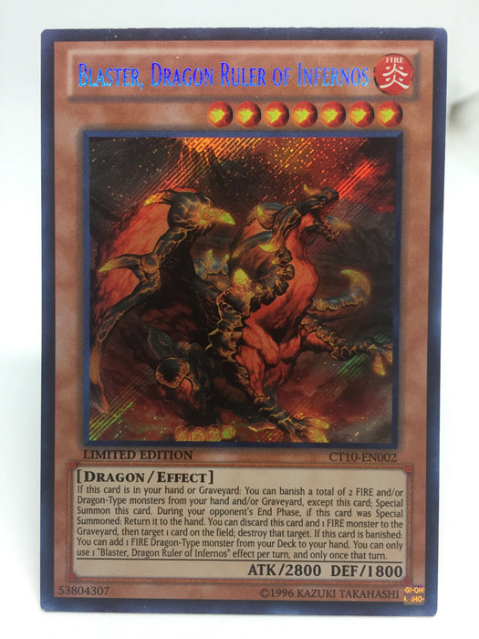 Blaster, Dragon Ruler of Infernos / Secret - CT10-EN002 - Lim