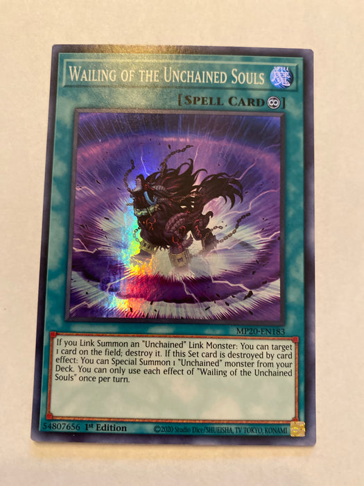 Wailing of the Unchained Souls / Super - MP20-EN183- 1st Transcend Cards Wailing of the Unchained Souls / Super - MP20-EN183- 1st Transcend Cards