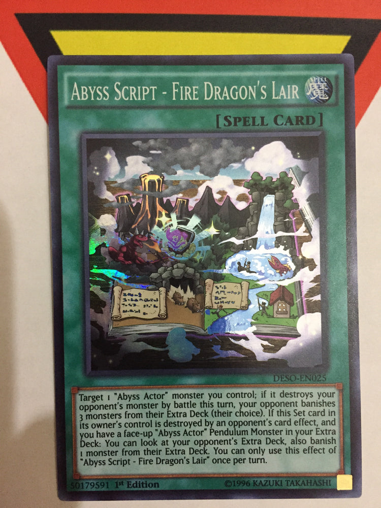 ABYSS SCRIPT - FIRE DRAGON'S LAIR - SUPER - DESO-EN025 - 1ST