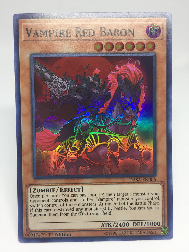 Yugioh! Vampire Red Baron - Super - DASA-EN006 - 1st Transcend Cards Yugioh! Vampire Red Baron - Super - DASA-EN006 - 1st Transcend Cards