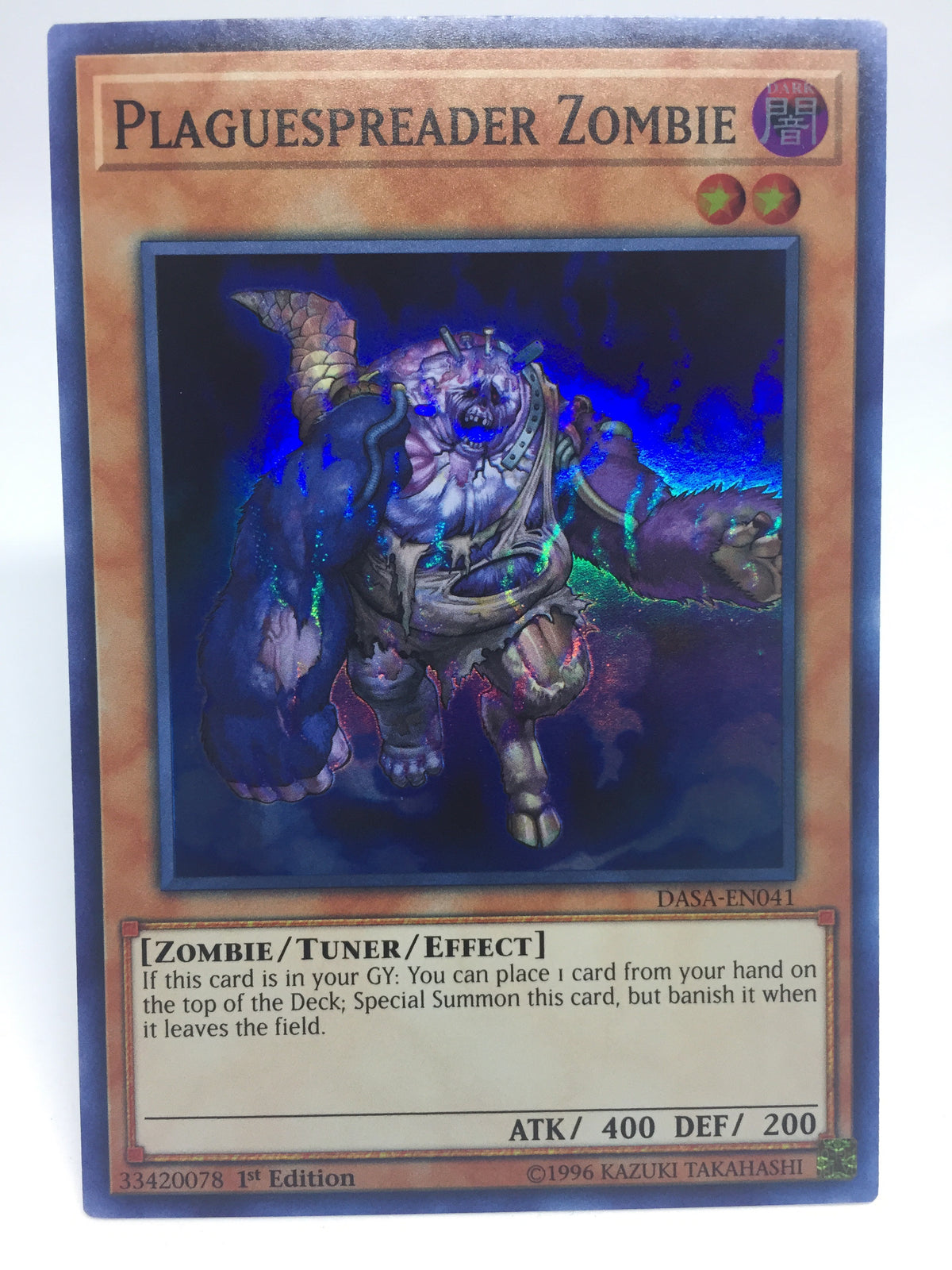 Yugioh! Plaguespreader Zombie / Super - DASA-EN041 - 1st Transcend Cards Yugioh! Plaguespreader Zombie / Super - DASA-EN041 - 1st Transcend Cards