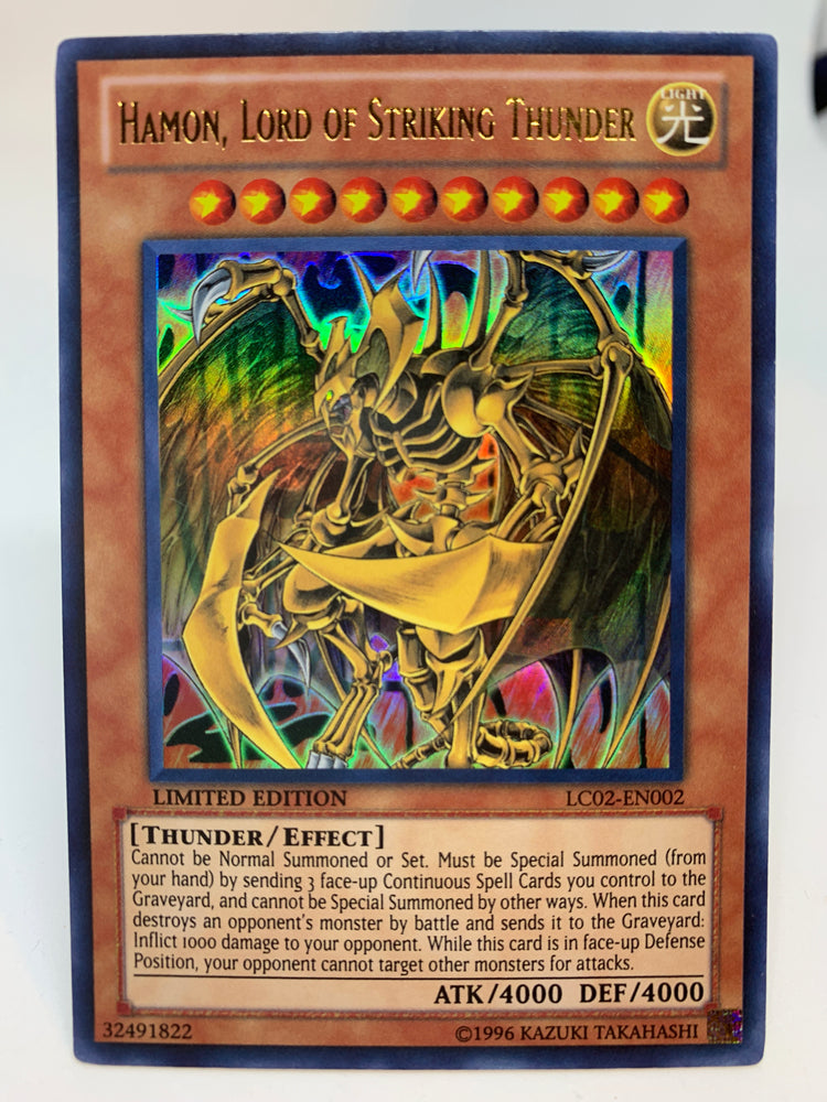 hamon yugioh card Hamon, Lord of Striking Thunder / Ultra - LC02-EN002