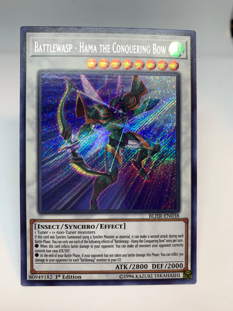 yugioh battlewasp cards Yugioh1 Battlewasp - Hama the Conquering Bow / Secret - BLHR-EN038