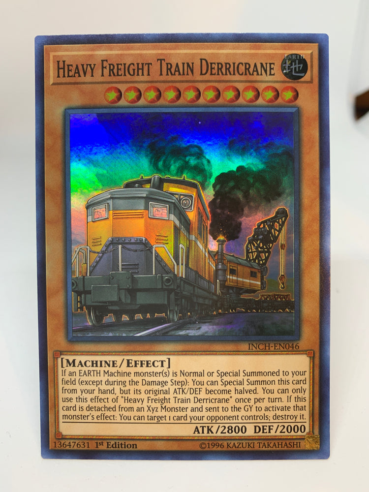 Yugioh! Heavy Freight Train Derricrane / Super - INCH-EN046 - 1st Transcend Cards Yugioh! Heavy Freight Train Derricrane / Super - INCH-EN046 - 1st Transcend Cards