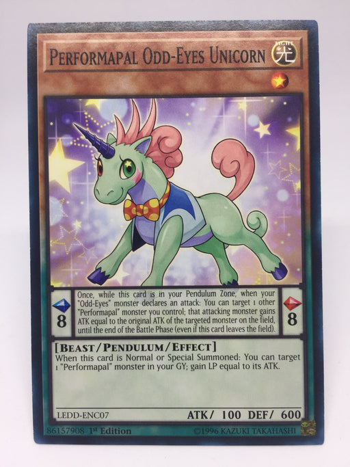 Performapal Odd-Eyes Unicorn - Common - LEDD-ENC07 - 1st