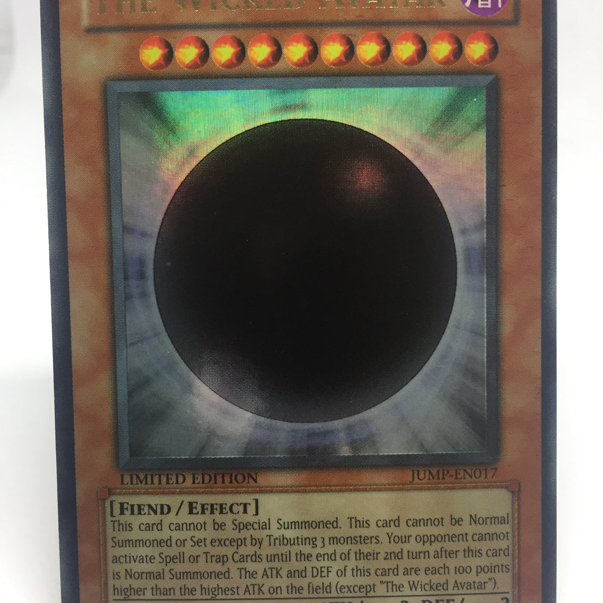 the wicked avatar yugioh card Yugioh The Wicked Avatar JUMP-EN017 Limited Edition Ultra Rare Near Mi