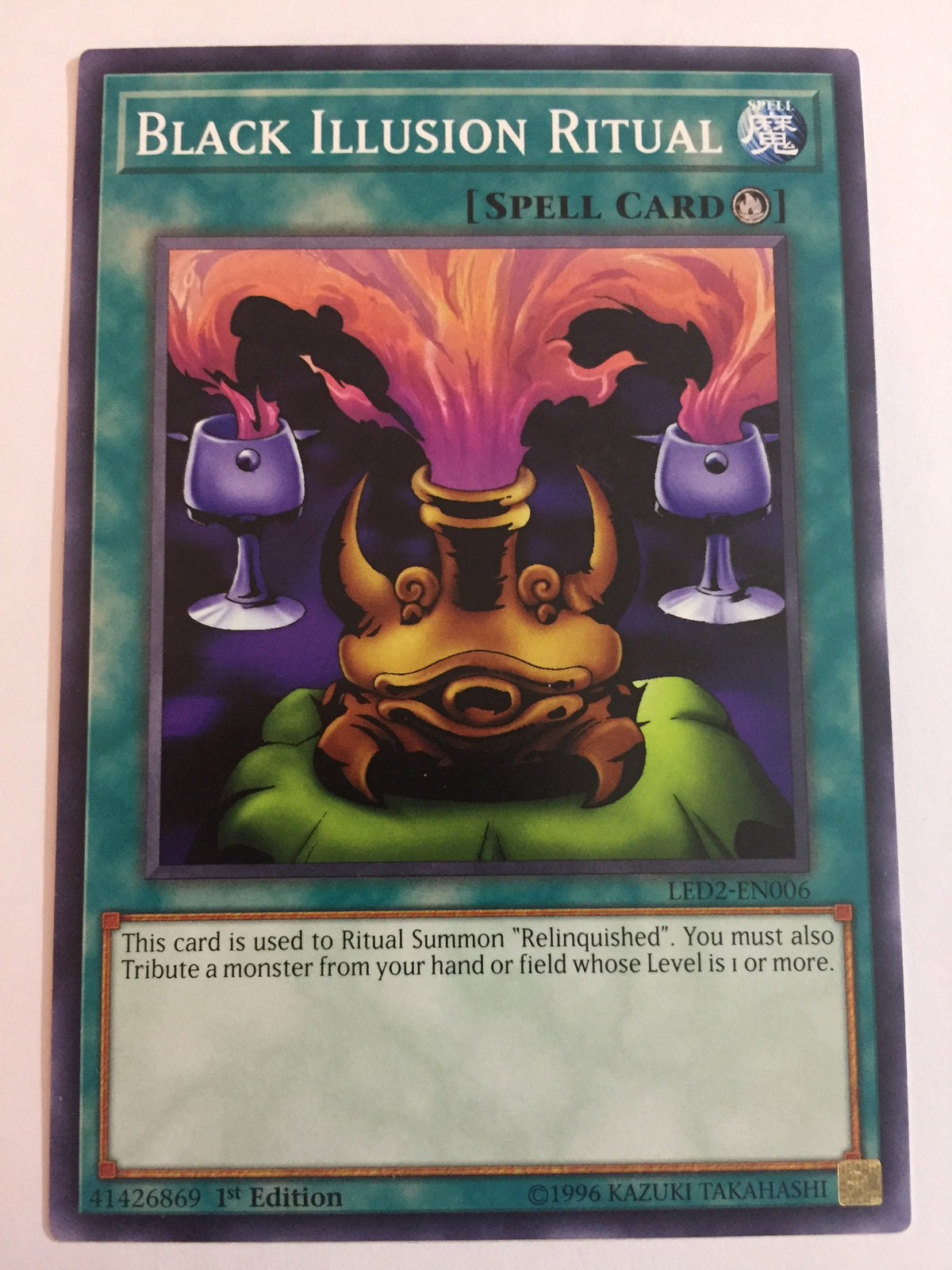 Yugioh! Black Illusion Ritual - Common - LED2-EN006 - 1st — Transcend Cards