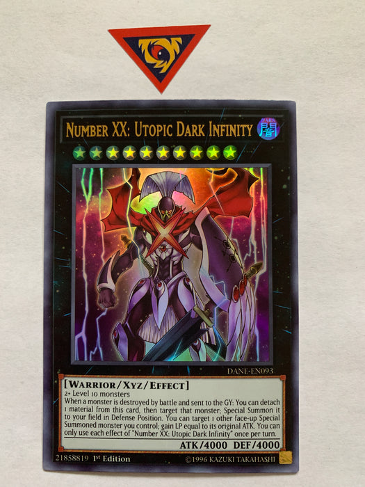 Yugioh! Number XX: Utopic Dark Infinity / Ultra - DANE-EN093 - 1st Transcend Cards Yugioh! Number XX: Utopic Dark Infinity / Ultra - DANE-EN093 - 1st Transcend Cards
